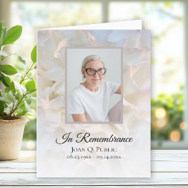 Tarjeta De Agradecimiento Simpatía por el funeral floral de la Carnación bla