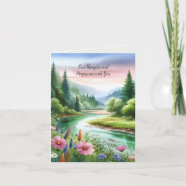 Tarjeta De Agradecimiento Simpatía por el paisaje acuático