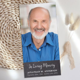 Tarjeta De Agradecimiento Simpatía por la foto del Personalizado del funeral