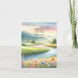 Tarjeta De Agradecimiento Simpatía por paisaje de acuarela