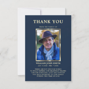 Tarjeta De Agradecimiento Simpatizantes Memoria Funeral GRACIAS A USTED Foto