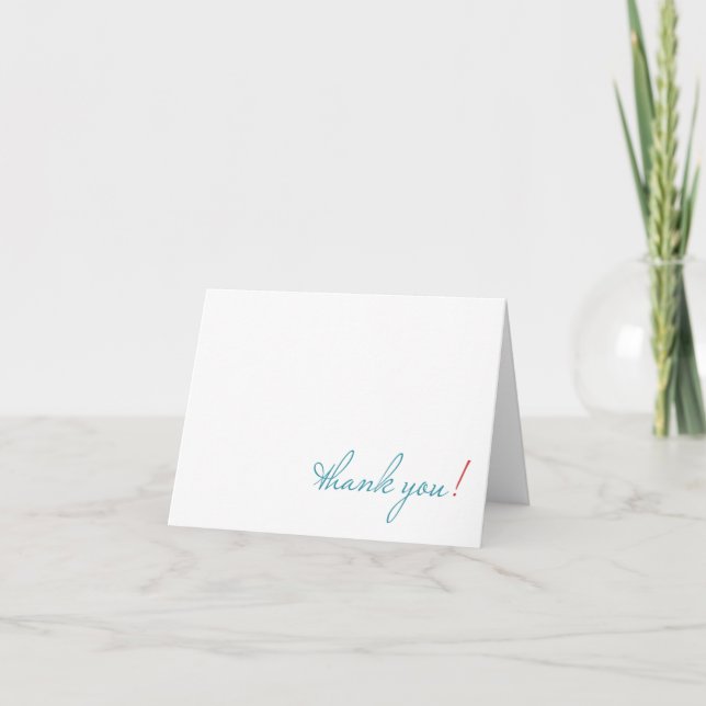 tarjeta de agradecimiento simple (Anverso)