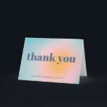 Tarjeta De Agradecimiento Simple Bat Mitzvah Celestial Blue Personalizado<br><div class="desc">Tarjeta de agradecimiento personalizada Simple Bold Typography Celestial Pastel Blue Modern</div>