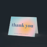 Tarjeta De Agradecimiento Simple Bat Mitzvah Celestial Blue Personalizado<br><div class="desc">Tarjeta de agradecimiento personalizada Simple Bold Typography Celestial Pastel Blue Modern</div>