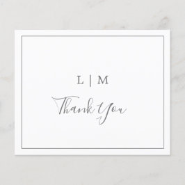 Tarjeta de agradecimiento simple Boda de presupues