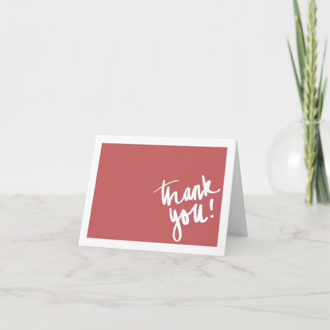 Tarjeta De Agradecimiento Simple Box Thank You Card (Anverso)