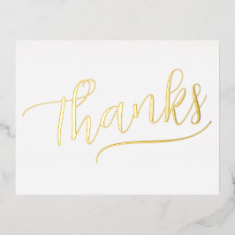 Tarjeta de agradecimiento simple con escritura man