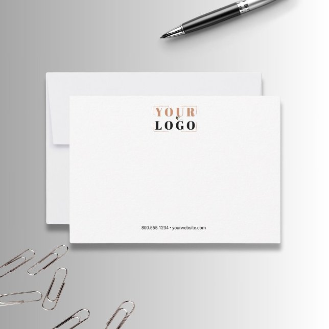 Tarjeta de agradecimiento simple con logotipo de s (Subido por el creador)