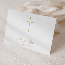 Simple Cruz de Oro Script Bautizo