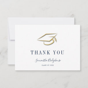 Tarjeta de agradecimiento simple de graduación 202