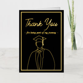 Tarjeta de agradecimiento simple de Invitación de 