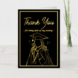 Tarjeta de agradecimiento simple de Invitación de 