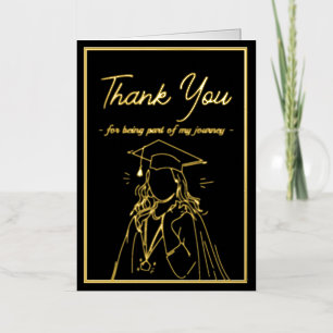 Tarjeta de agradecimiento simple de Invitación de 