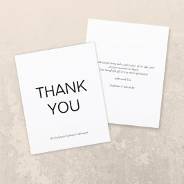 Tarjeta de agradecimiento simple de Personalizado 
