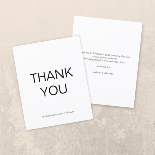 Tarjeta de agradecimiento simple de Personalizado  (Subido por el creador)