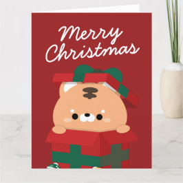 Tarjeta De Agradecimiento Simple Diversión pura Feliz Navidad