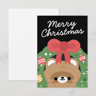 Tarjeta De Agradecimiento Simple Diversión pura Feliz Navidad
