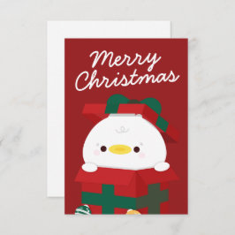 Tarjeta De Agradecimiento Simple Diversión pura Feliz Navidad