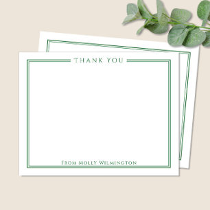 Tarjeta de agradecimiento Simple Elegance Forest G