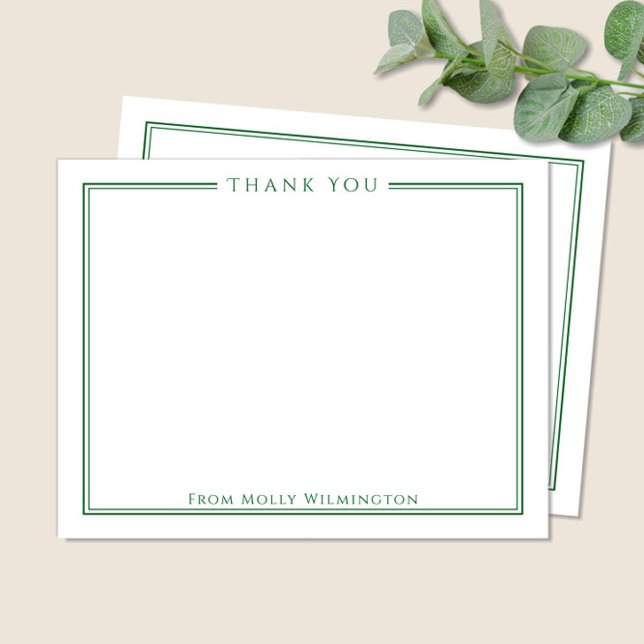 Tarjeta de agradecimiento Simple Elegance Forest G (Subido por el creador)