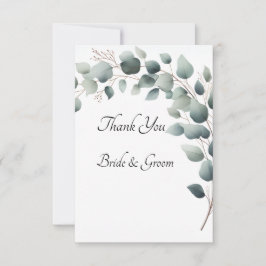 Tarjeta De Agradecimiento Simple Eucalyptus Photo Thank you Card