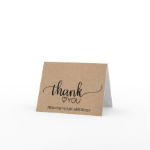 Simple Faux Kraft Bridal Shower Gracias