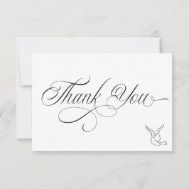 Tarjeta De Agradecimiento Simple Love Birds Thank You Card