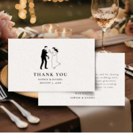 Tarjeta De Agradecimiento Simple Minimalist Illustrated