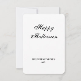 Tarjeta De Agradecimiento simple mínimo añadir el texto halloween