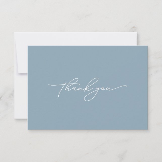 Tarjeta de agradecimiento simple moderna y elegant (Anverso)