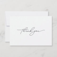 Tarjeta de agradecimiento simple moderna y elegant