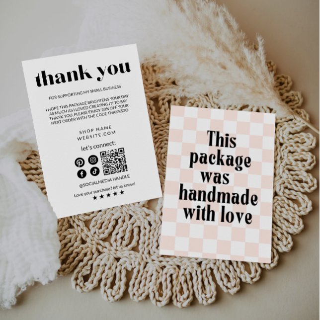 Tarjeta de agradecimiento simple para comprar en l (Subido por el creador)