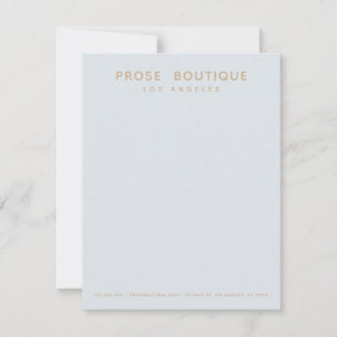 Tarjeta De Agradecimiento Simple Parisino Boutique Thank You Note