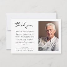 Simple Script Funeral Photo