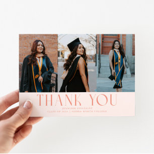 Tarjeta de agradecimiento Simple Thank You Peach G