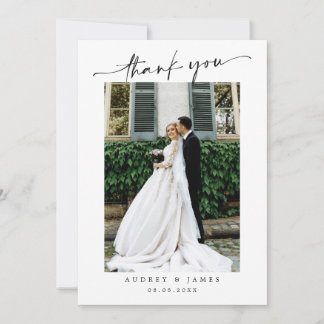Tarjeta De Agradecimiento Simple Wedding Thank You Message
