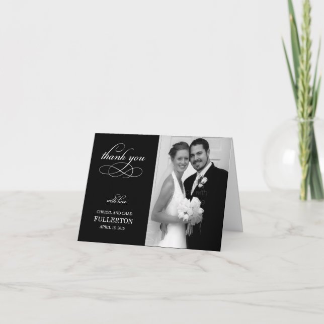 Tarjeta de agradecimiento simple y bonita (Anverso)