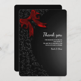 Tarjeta de agradecimiento simple y elegante con la