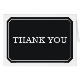 Tarjeta de agradecimiento simple y elegante de col