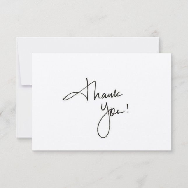 Tarjeta de agradecimiento simple y limpia para pro (Anverso)
