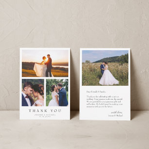 Tarjeta de agradecimiento simple y moderno para Bo