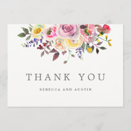 Tarjeta De Agradecimiento Simplemente Boda de Bonito Gracias Cartas