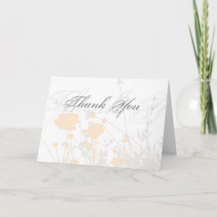 Tarjeta De Agradecimiento Simplemente Elegante Gracias