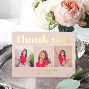 Tarjeta de agradecimiento Simply Happy Flat FOIL G