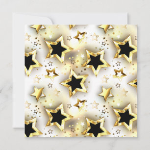 Tarjeta De Agradecimiento Sin inconvenientes de luz con estrellas de oro