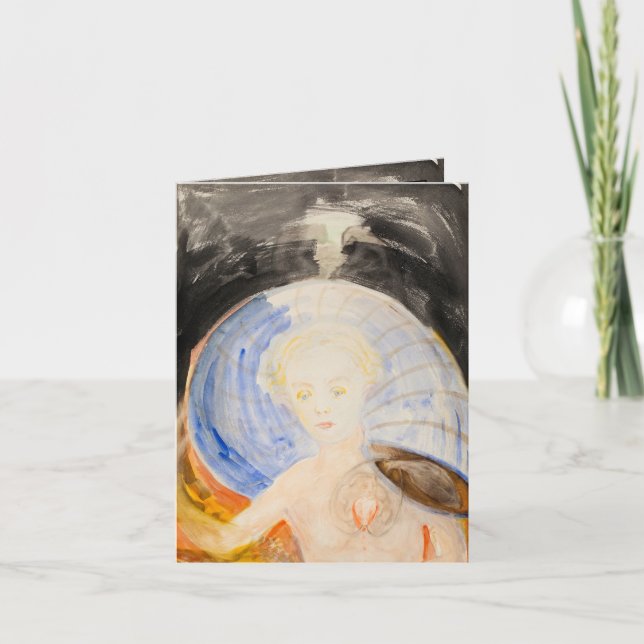 Tarjeta De Agradecimiento Sin título, 1934, de Hilma af Klint (Anverso)
