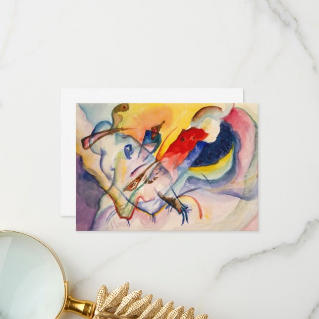 Tarjeta De Agradecimiento Sin título de Wassily Kandinsky (Anverso/Reverso In Situ)