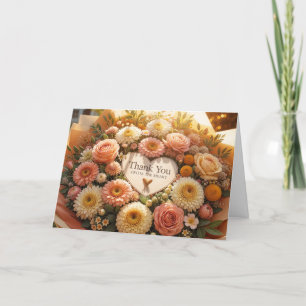 Tarjeta De Agradecimiento Sincera Gracias Bouquet