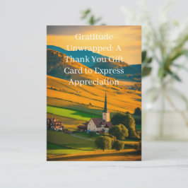 Tarjeta De Agradecimiento Sinceramente gracias al regalo de la gratitud