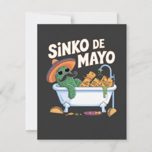 Tarjeta De Agradecimiento Sinko de Mayo Cinco De Mayo Cactus Funny